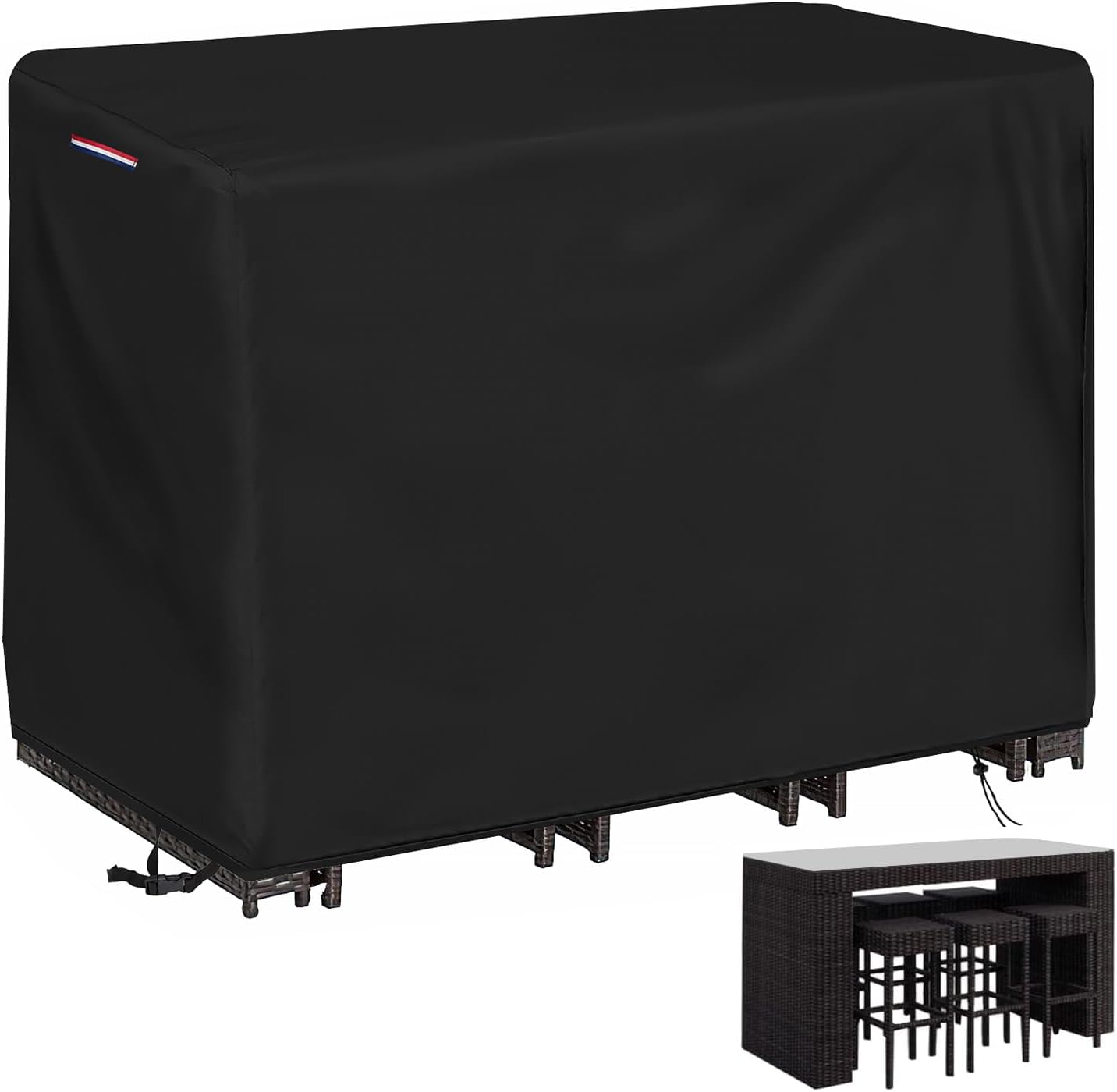 Outdoor Bar Covers Waterproof for Tall Patio Table Sets