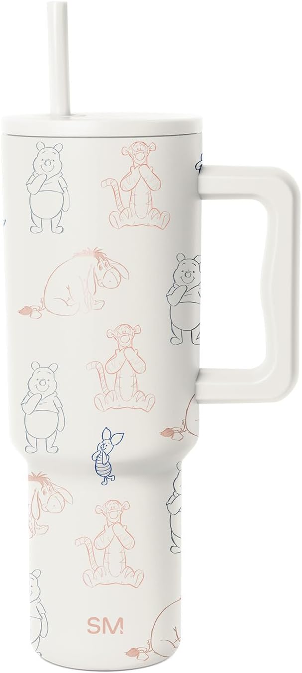 Winnie the Pooh Doodles 40 oz Trek Tumbler with Handle