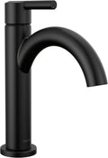 Delta Nicoli Matte Black Bathroom Faucet Single Hole - Modern Finish