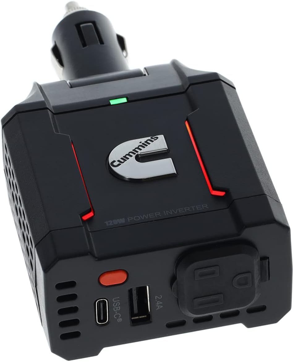 Cummins 120 Watt Inverter for 12v Socket DC to AC Power