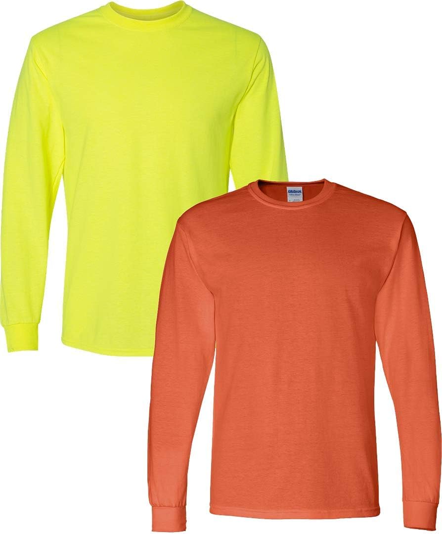 Gildan Adult DryBlend Long Sleeve T-Shirt 2-Pack for Comfort