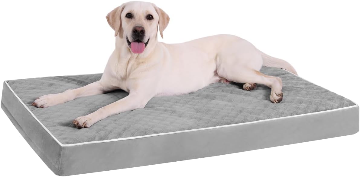 Orthopedic Dog Bed for Crate with Waterproof Cover and Foam
