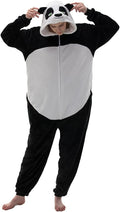 COSUSKET Snug Fit Unisex Panda Onesie Pajamas - Cozy Flannel Sleepwear