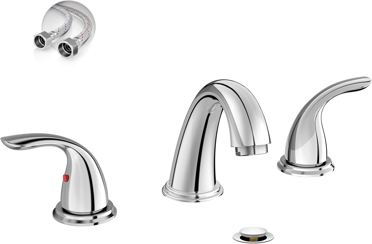 Phiestina Chrome 8 Inch Widespread Bathroom Sink Faucet Review