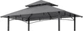 ABCCANOPY 5x8 Double Tiered BBQ Canopy Top - Gray