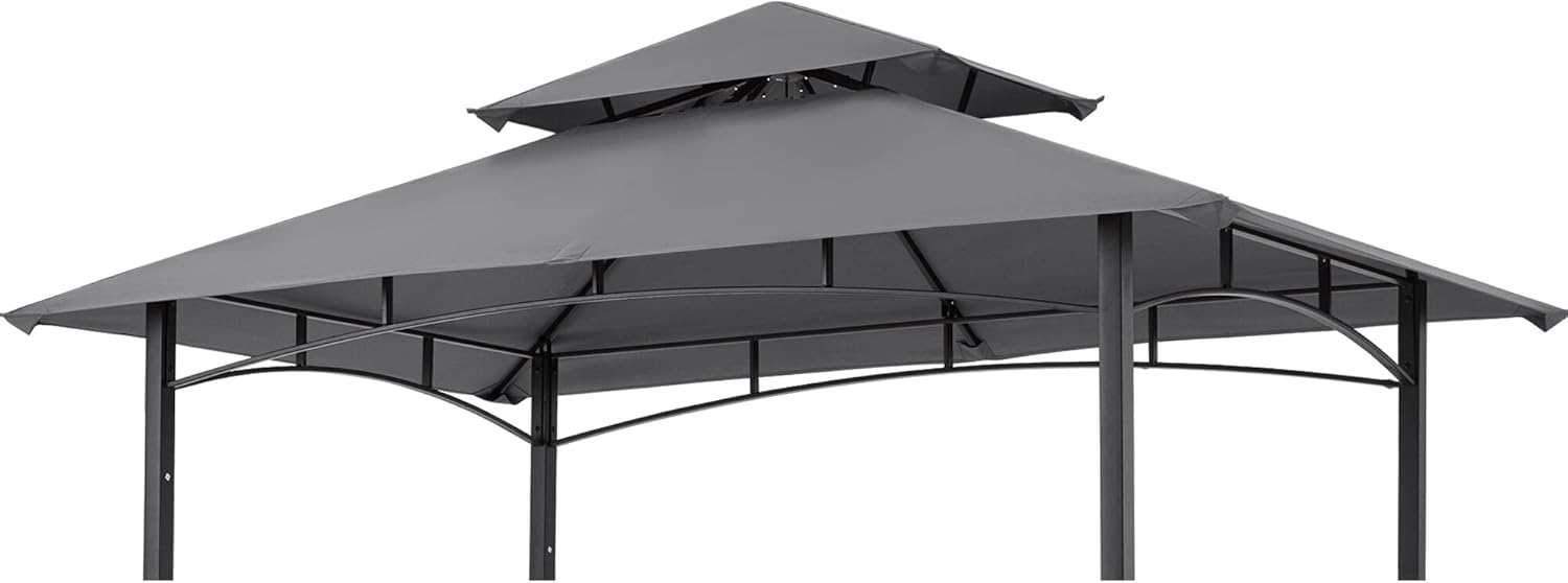 ABCCANOPY 5x8 Double Tiered BBQ Canopy Top - Gray