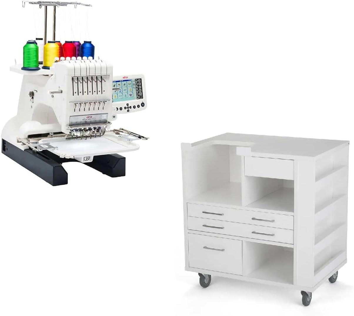 Effortless Embroidery: Janome MB-7 Machine with Ava Cabinet
