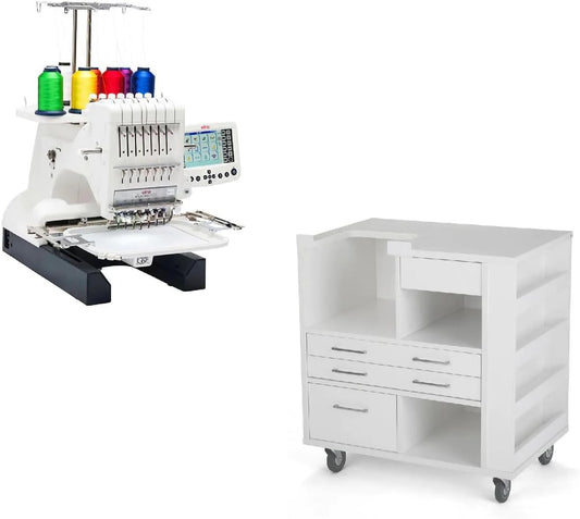 Effortless Embroidery: Janome MB-7 Machine with Ava Cabinet