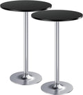 Furmax Bistro Pub Table Round Bar Height Cocktail Table - Sleek Party