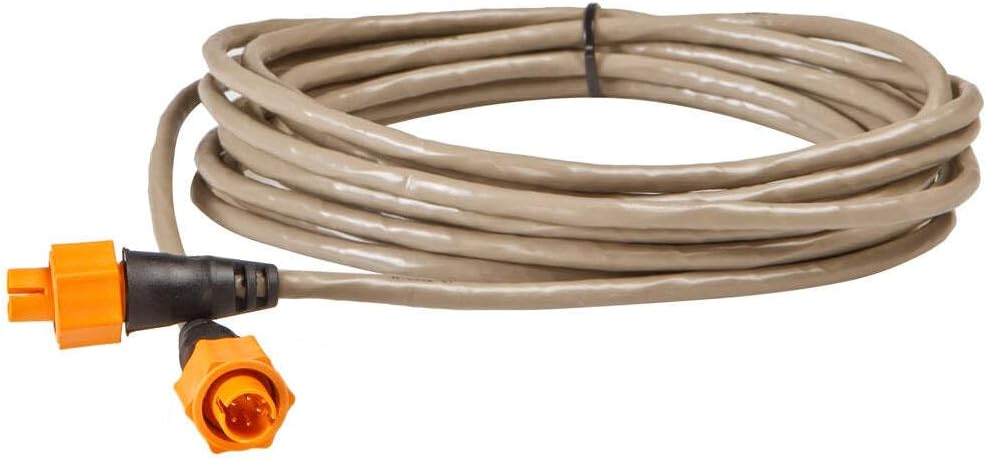 Lowrance Ethernet Cable w/Yellow Plugs, 50ft for Reliable Connectivity