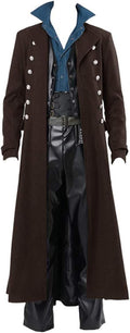 Karlywindow Mens Gothic Steampunk Vintage Jacket - Versatile Costume