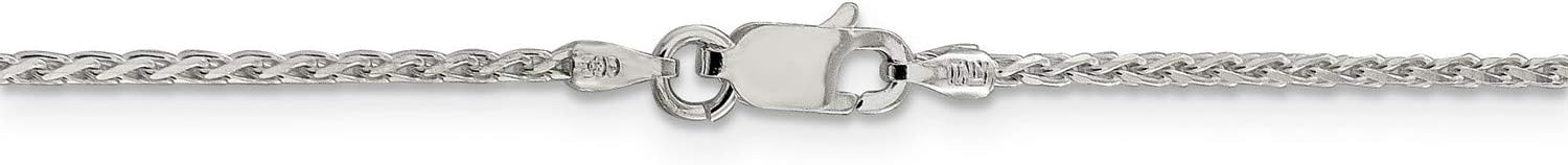 Genuine .925 Sterling Silver Round Spiga Diamond-Cut Chain