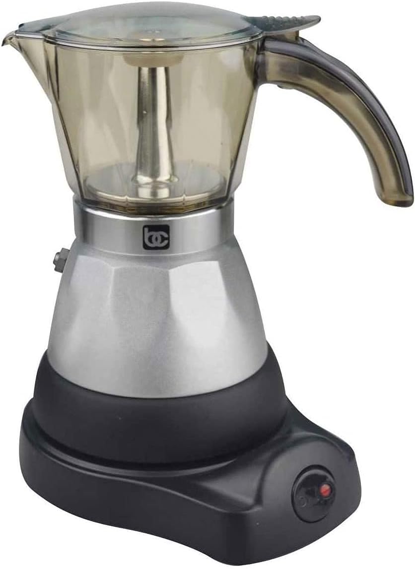 Bene Casa Black Espresso Maker - Brews 3 Cups Fast!
