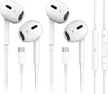USB C Headphones for iPhone 16/15 and Android - Wired Earbuds 2 Pack