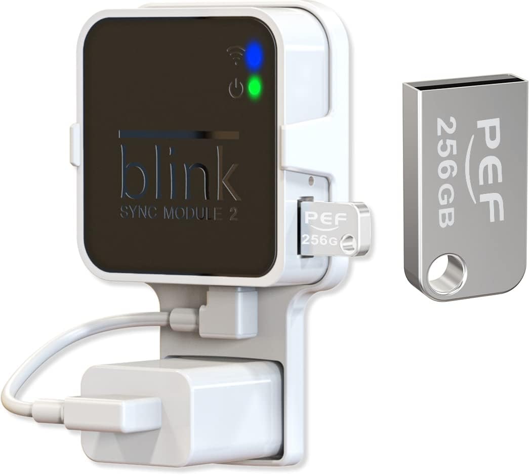 Space-Saving Blink USB Flash Drive & Wall Mount Combo