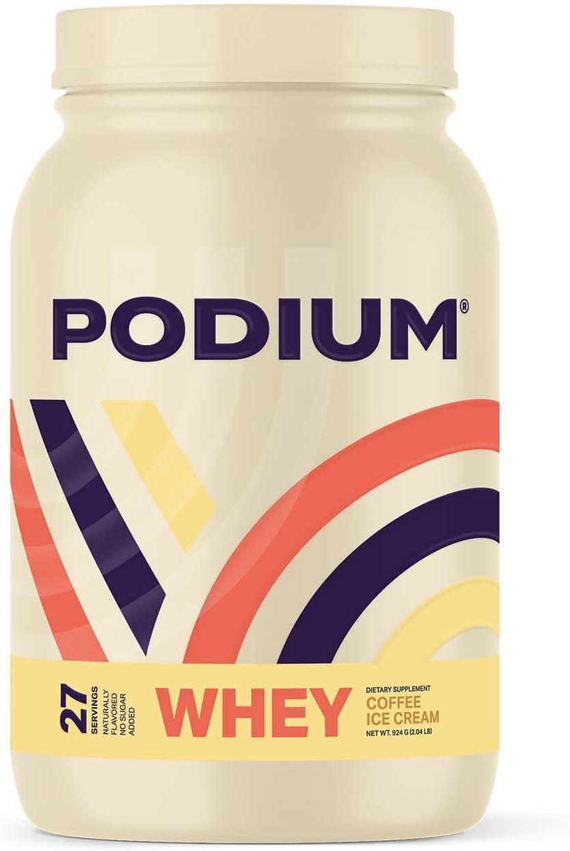 Podium Nutrition Whey Protein Powder - Coffee Ice Cream Flavor