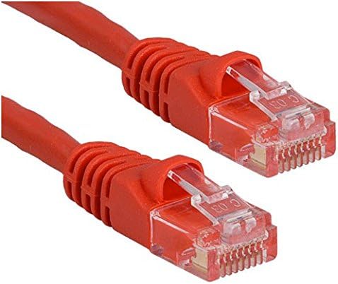 RiteAV Cat6 Network Ethernet Cable - Red - 300ft Certified Quality