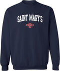 NCAA Arch Logo Team Color Crewneck - Saint Mary's College Pride