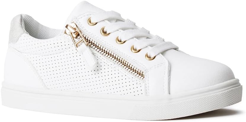 FabKids Kids Sneakers for Boys and Girls - Stylish White Shoes