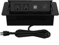 Pop Up Power Strip with PD 30W USB Ports - Recessed Table Outlet Hub