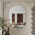 Frameless Oval Bathroom Mirror 20x28 - Slim Over-Sink Vanity Mirror