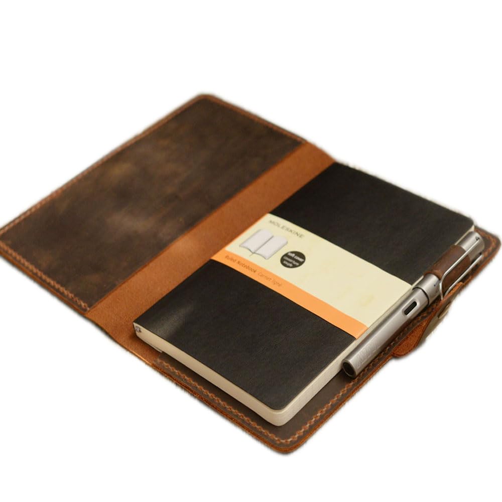 Distressed Leather Notebook Cover by EXTRA STUDIO for Moleskine