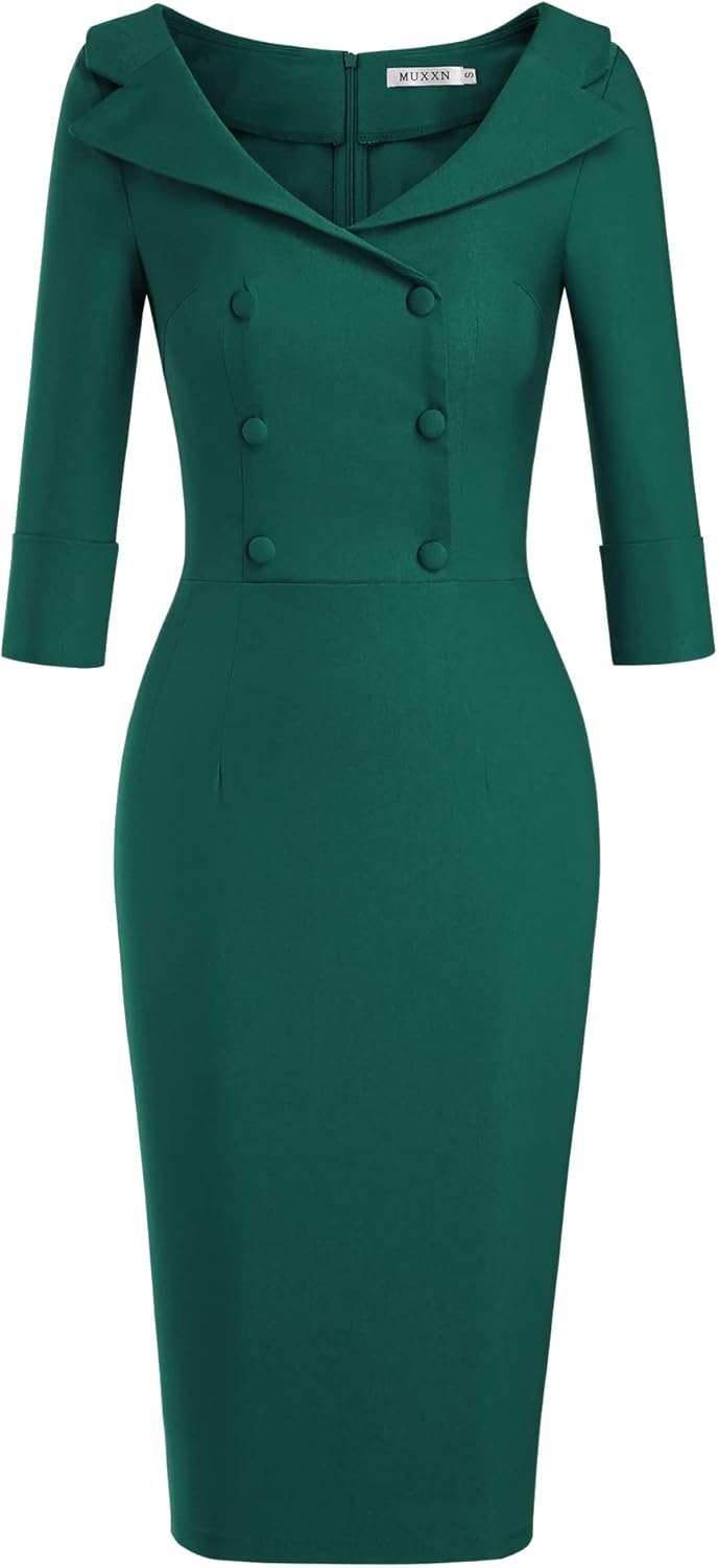 MUXXN Women's Classic Vintage Sweetheart Neckline Dress Review