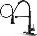 Black Kitchen Faucet with Pull Down Sprayer - Dual Mode Utility