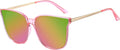 Oversized Polarized Sunglasses Womens Trendy Mirrored Shades - Retro