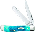 Case WR Mini Trapper Caribbean Blue Jig Bone Pocket Knife - Compact