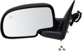 TRQ Left Power Folding Mirror with Textured Black Cover - Driver Side