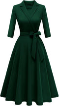 Meetjen Women's V-Neck Formal Fit and Flare Dress - Versatile Wedding