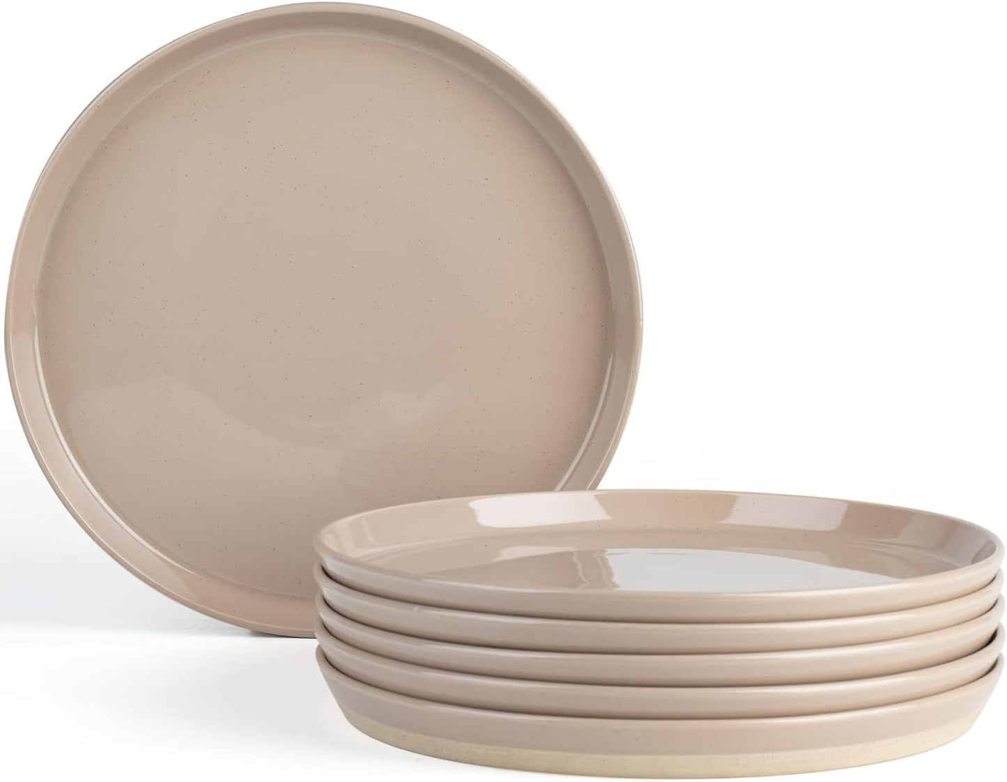 famiware Saturn 6 Pieces Dinner Plates Set for Modern Dining