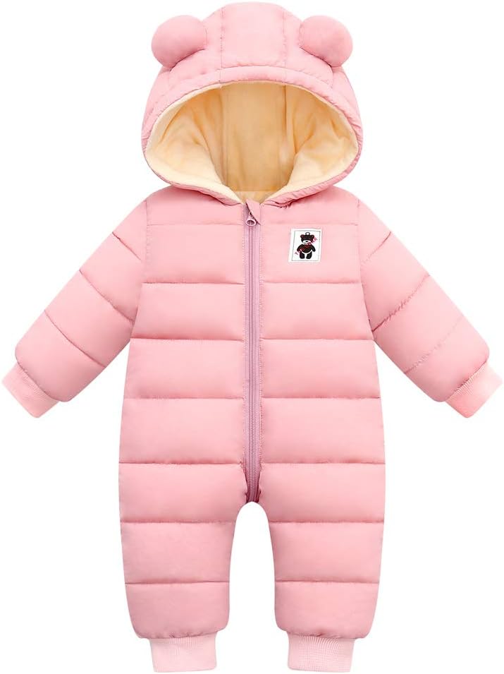 Cute Baby Boys Snowsuit for Newborns and Toddlers - Warm & Cozy