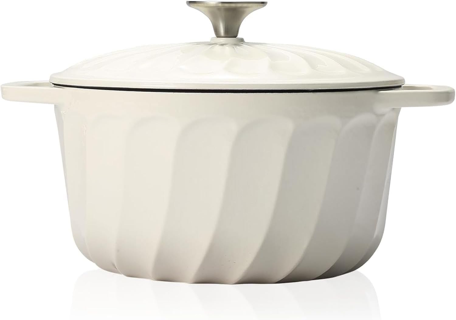 Enameled Cast Iron Dutch Oven for Baking and Cooking, 6 QT