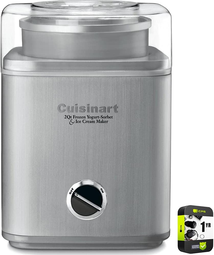 Cuisinart Ice Cream Maker Bundle- 1 YR Enhanced Protection