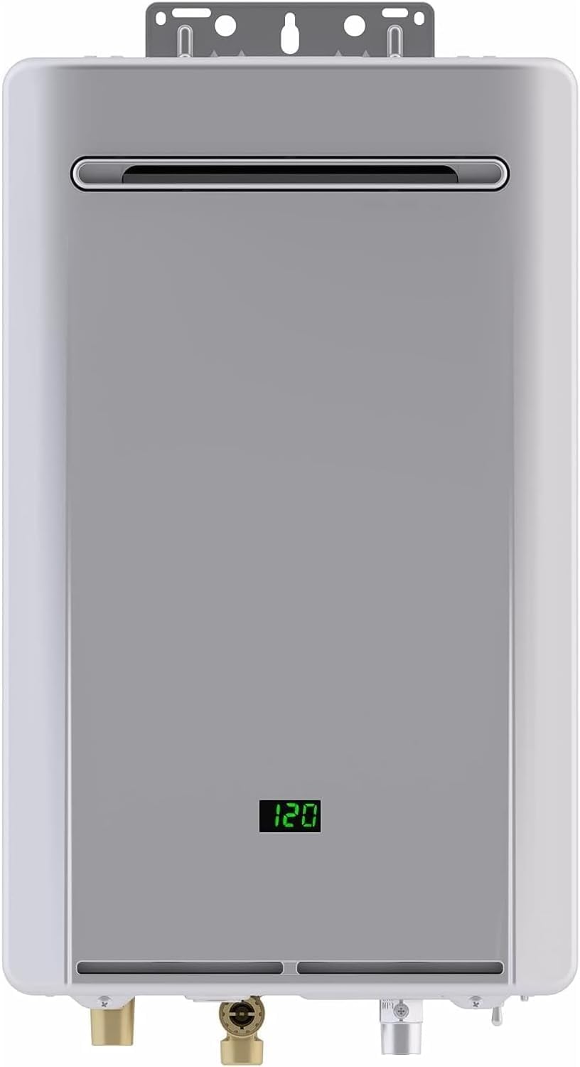 Efficient Rinnai Tankless Water Heater, 5.3 GPM