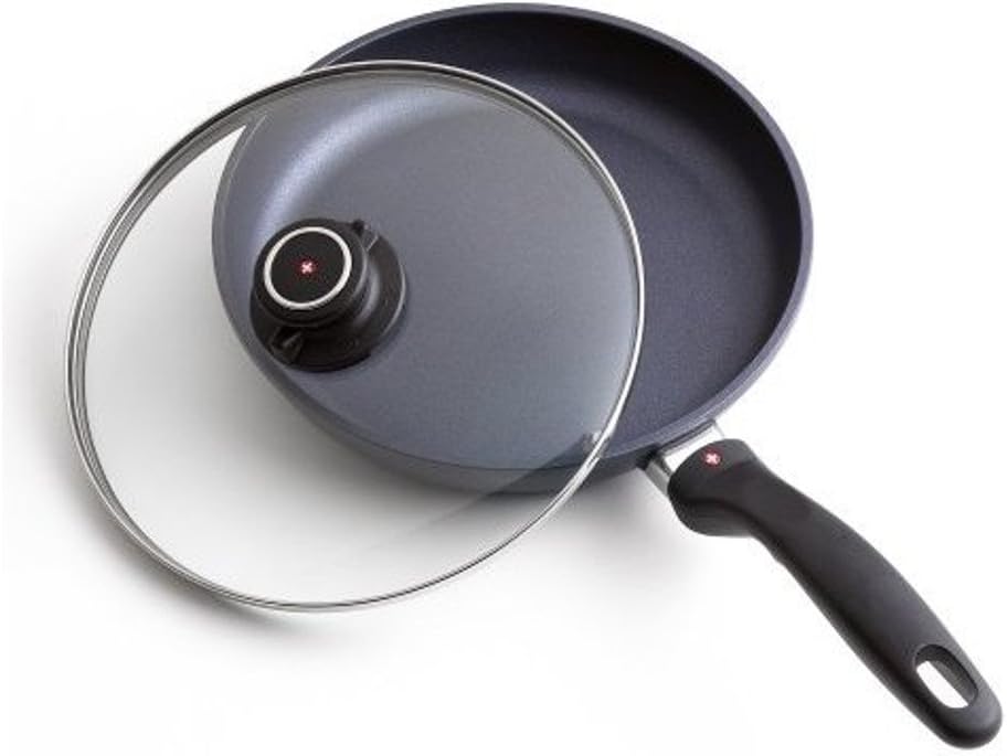 Swiss Diamond Nonstick Frying Pan with Lid for Perfect Cooking