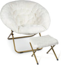 Milliard Cozy Chair: X-Large Faux Fur Saucer Chair