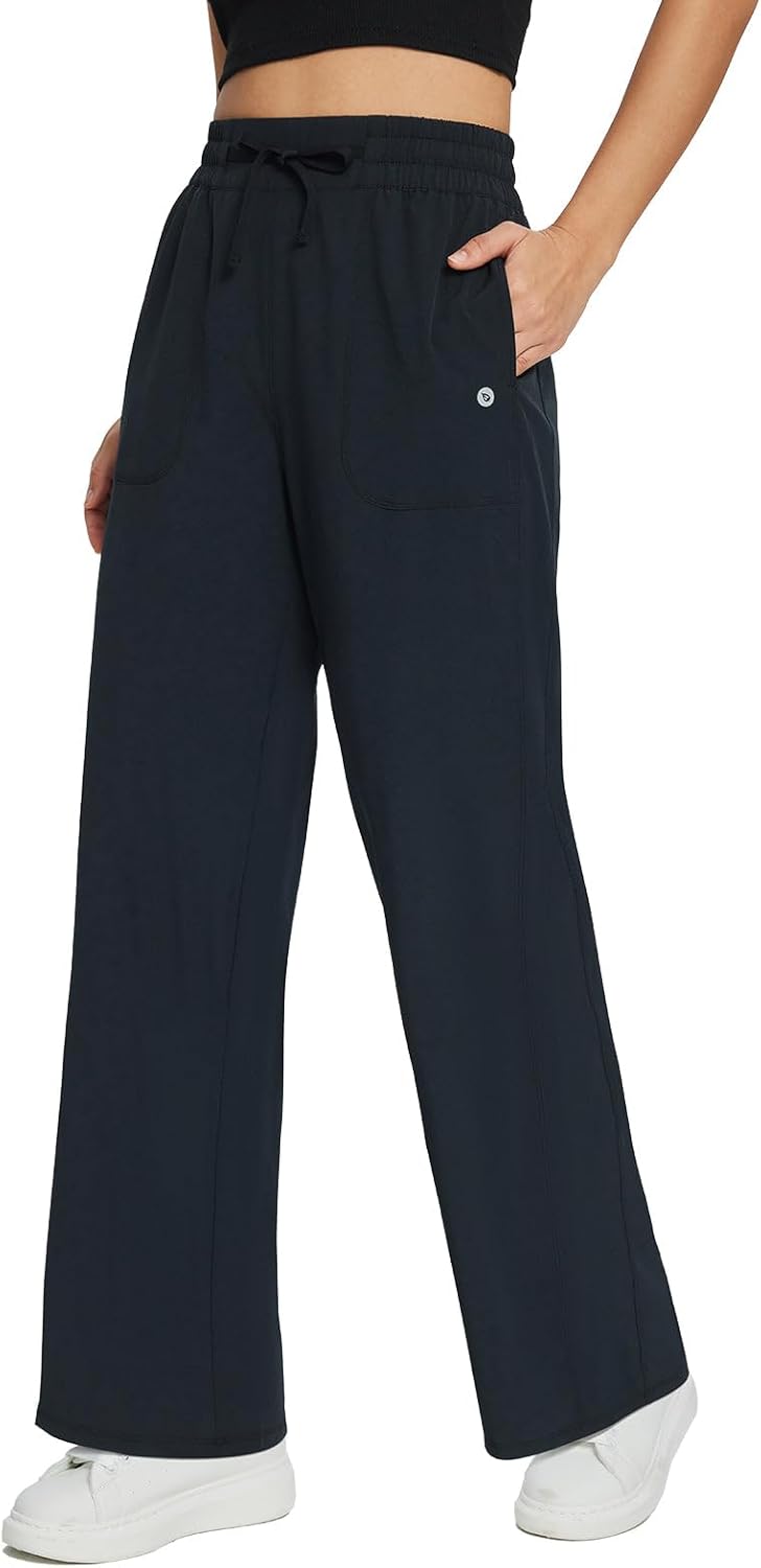 BALEAF Women's 21in 30in Wide Leg Pants for Casual Workouts