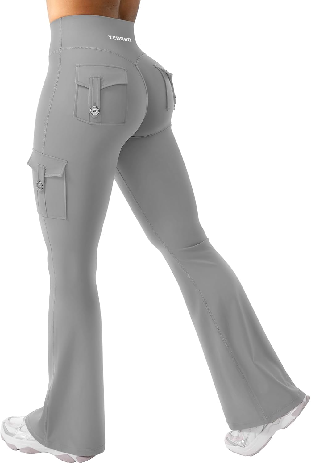 YEOREO CoreFlex Women Workout Flare Leggings with Pockets