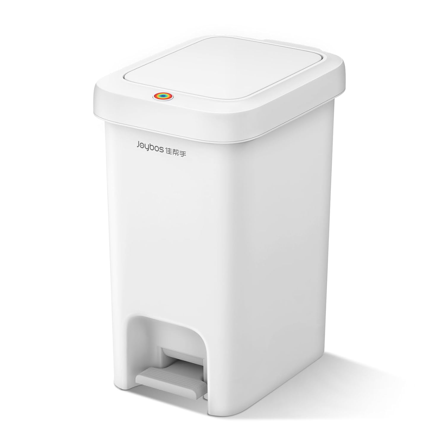 MOPALL Trash Can with Lid and Foot Pedal for Easy Disposal