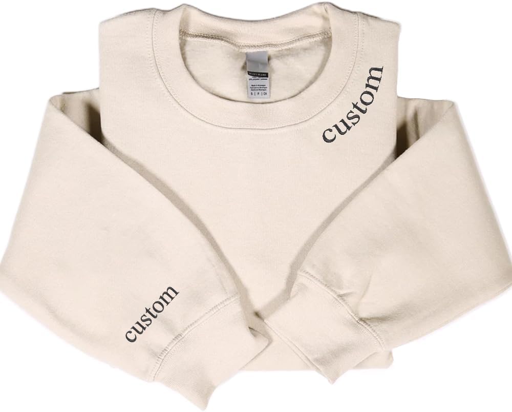 Personalized Custom Embroidered Sweatshirt - Design Your Own!