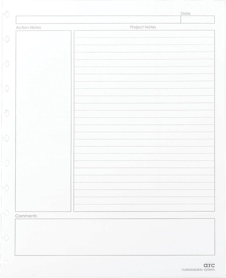 Staples Arc Notebook Project Planner Filler Paper - Organize Efficiently!