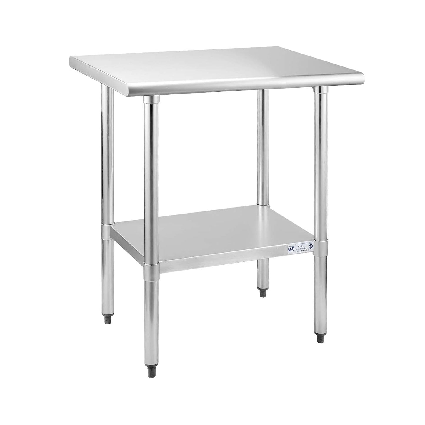 Hally Stainless Steel Table for Prep & Work - Heavy Duty 24 x 30 in