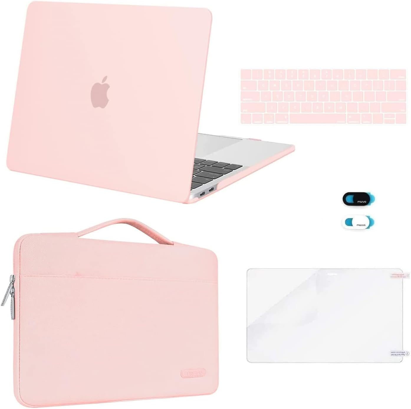 MOSISO MacBook Pro 13 inch Case with Accessories in Chalk Pink