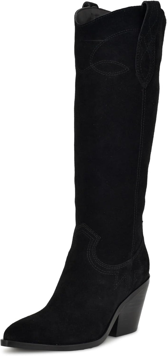 Nine West Smash Knee High Boot: Stylish Western Elegance
