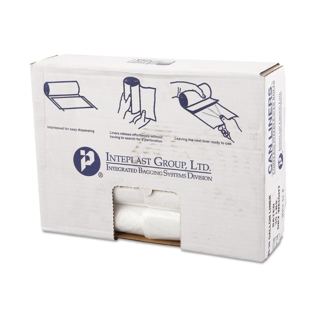 Inteplast 20-30 Gal Trash Can Liners for Reliable Waste Management