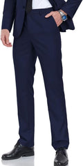 Slim Fit Men's Dress Pants in Black and Navy - Modern Formal Slacks