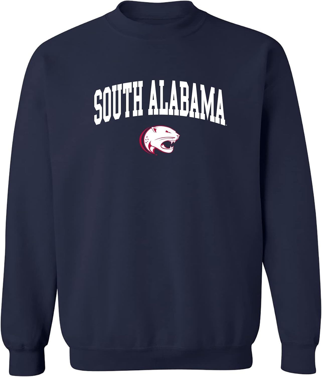 NCAA Arch Logo Team Color Crewneck Sweatshirt for All Fans